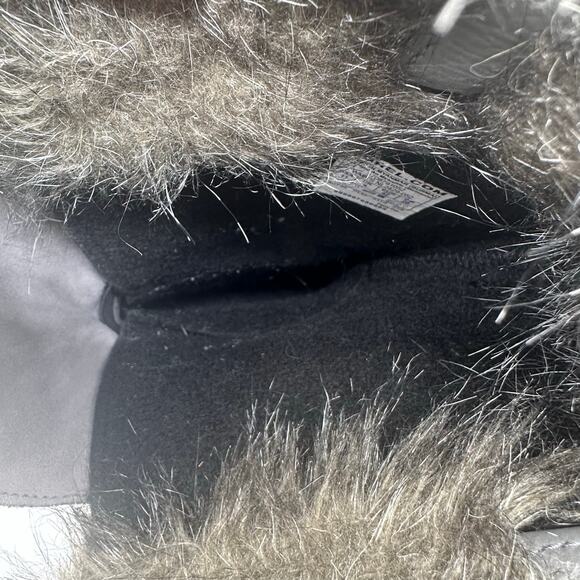 Sorel Joan of Arctic Fur Charcoal Gray Tall Winter Boot Womens Size 11 Gorpcore - Picture 13 of 15